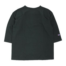 Champion MADE IN USA T1011 3/4 SLEEVE FOOTBALL T-SHIRT BLACK C5-P405-090画像