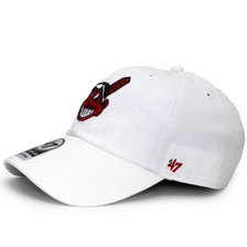 '47 Brand CLEVELAND INDIANS CLEAN UP STRAPBACK WHITE B-RGW08GWS-WH画像
