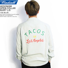 RADIALL HEDONISM - OPEN COLLARED SHIRT L/S -ICE BLUE- r画像