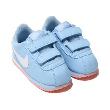 NIKE CORTEZ BASIC SL TDV PSYCHIC BLUE/WHITE-BLCHD CORAL AO2192-400画像
