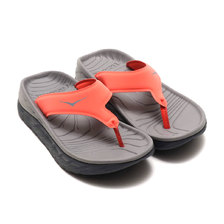 HOKA ONE ONE ORA RECOVERY FLIP Ebony/Emberglow 1099676-EEMB画像