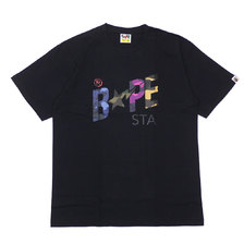 A BATHING APE 19SS MIX CAMO BAPESTA TEE BLACK 1F30110044画像