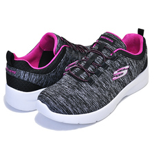 SKECHERS DYNAMIGHT 2.0 IN FLASH BLACK/HOT PINK 12965-BKHP画像