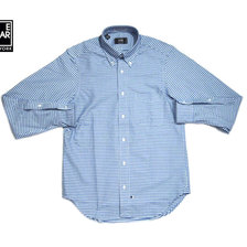 IKE BEHAR MF1301 L/S B.D GINGHAM CHECK SHIRTS WITHOUT FLAP royal画像