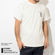 STUSSY Groove Beats Pigment Dyed S/S Tee 1904356画像