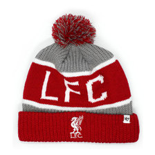 '47 Brand LIVERPOOL FC CUFF KNIT BEANIE RED GREY EPL-CGLY04ACE-GY画像