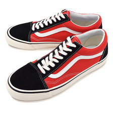 VANS ANAHEIM FACTORY OLD SKOOL 36 DX BLACK/OG RED VN0A38G2UBS画像