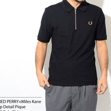FRED PERRY &times; Miles Kane Zip Detail Pique S/S Polo Shirt SM5153画像