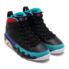 NIKE AIR JORDAN 9 RETRO BLACK/UNIVERSITY RED-DARK CONCORD 302370-065画像