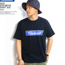 RADIALL FLAGS CREW NECK T-SHIRT S/S -BLACK-画像