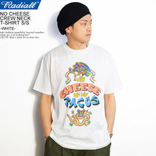 RADIALL NO CHEESE CREW NECK T-SHIRT S/S -WHITE-画像