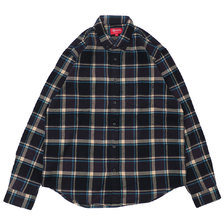 Supreme 19SS Plaid Flannel Shirt BLACK画像