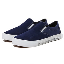 RADIALL &times; POSSESSED SHOE.CO BASS FOOT SLIP ON SNEAKER NAVY画像
