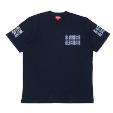 Supreme 19SS Stack Logo Tee NAVY画像