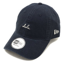 NEW ERA 9THIRTY クロスストラップ ミニスクリプトロゴ Aloha ネイビー &times; アイボリー 12018995画像