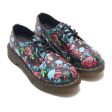 Dr.Martens 1461 Rose Backhand Strawgrain Black 24428102画像
