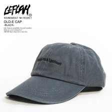 LEFLAH OLD-E CAP -BLACK-画像
