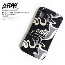 LEFLAH MULTI CAMO RUBBER CASE for iPhoneX/XS -BLACK-画像