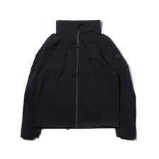DESCENTE ALLTERRAIN HARD SHELL STACK HOODED JACKET BLACK DAMNGC31-BK画像