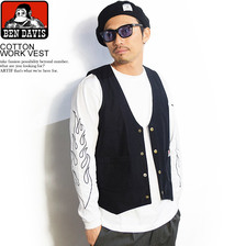 BEN DAVIS COTTON WORK VEST G-9580029画像
