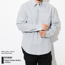 STUSSY Classic Hidden Button L/S Shirt 1110040画像