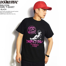 DOUBLE STEAL BALOON GIRL T-SHIRT -BLACK- 991-14008画像
