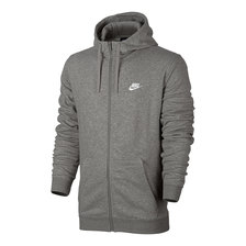 NIKE AS M NSW HOODIE FZ FT CLUB DARKGRAY 804392-063画像
