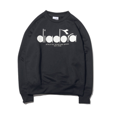 DIADORA SWEAT CREW NECK SHIRTS BLACK DGC9116-99画像