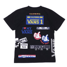 N.HOOLYWOOD &times; VANS BACK RRINT TEE BLACK画像