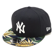 NEW ERA 9FIFTY ボタニカル ニューヨーク・ヤンキース ネイビー &times; ホワイト ネイビーボタニカルバイザー 11901187画像