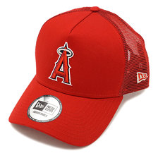 NEW ERA 9FORTY A-Frame トラッカー ロサンゼルス・エンゼルス スカーレット &times; チームカラー 11901259画像