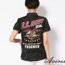 AVIREX Women's NAVY SEALs POLO 6293072画像