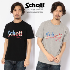 Schott US FLAG LOGO T-SHIRT 3193060画像