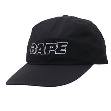 A BATHING APE 19SS PANEL CAP BLACK 1F30180001画像