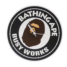 A BATHING APE 19SS BUSY WORKS WALL CLOCK BLACK 1F20182057画像