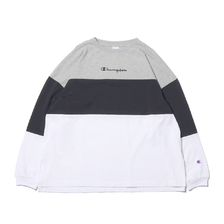 Champion LONG SLEEVE T-SHIRT OXFORD GREY C3-P415画像