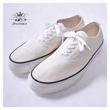 ANATOMICA WAKOUWA DECK SHOES LOW OFF WHITE/WHITE画像