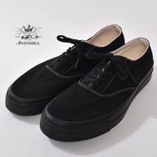 ANATOMICA WAKOUWA DECK SHOES LOW BLACK/BLACK画像