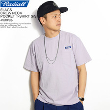 RADIALL FLAGS CREW NECK T-SHIRT S/S -PURPLE-画像