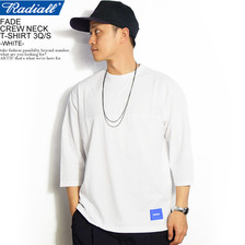 RADIALL FADE CREW NECK T-SHIRT 3Q/S -WHITE-画像
