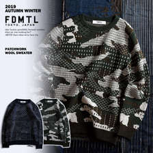 FDMTL PATCHWORK WOOL SWEATER fa19-wl31画像