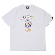 A BATHING APE &times; F.C.R.B. 19SS MULTI CAMO COLLEGE TEE WHITE画像