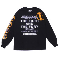 NEIGHBORHOOD &times; VLONE 19SS NHVL.T-1/C-TEE.LS BLACK画像