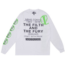 NEIGHBORHOOD &times; VLONE 19SS NHVL.T-1/C-TEE.LS WHITE画像