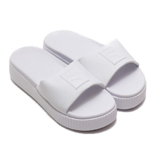 PUMA PLATFORM SLIDE WMNS PUMA WHITE-PU 366121-08画像