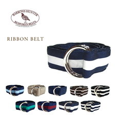 BARRONS HUNTER GROSGRAIN D-RING RIBBON BELT画像