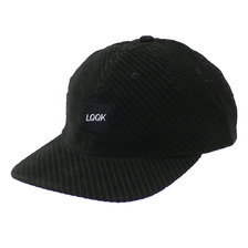 LQQK STUDIO THE DIAGONAL CORDUROY CAP BLACK画像