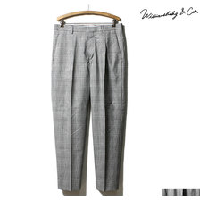 Williamsburg&Co. DUMBO TAPERED TROUSERS GLENCHECK UK DEADSTOCK MADE IN JAPAN WB192101画像