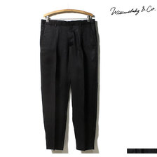Williamsburg&Co. DUMBO TAPERED TROUSERS BLACK MADE IN JAPAN WB192103画像