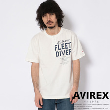 AVIREX TYPE BLUE PIGMENT DYED HENLY NECK T-SHIRT 6193335画像